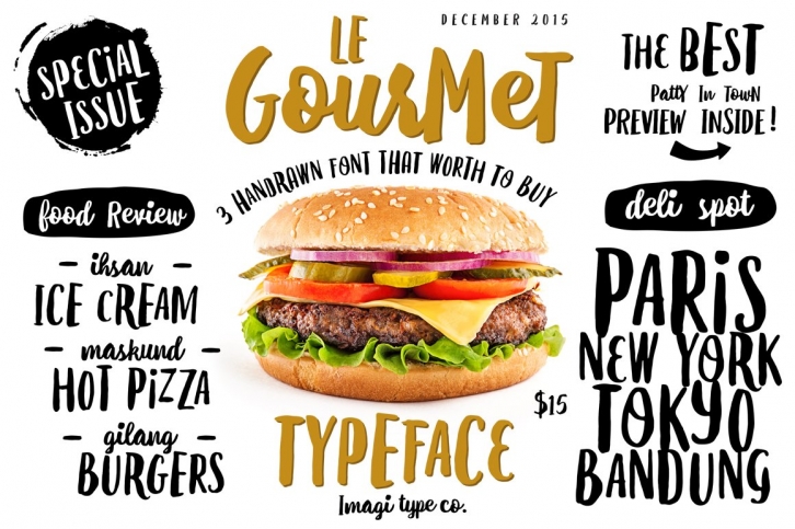 Le Gourmet Typeface Font Download