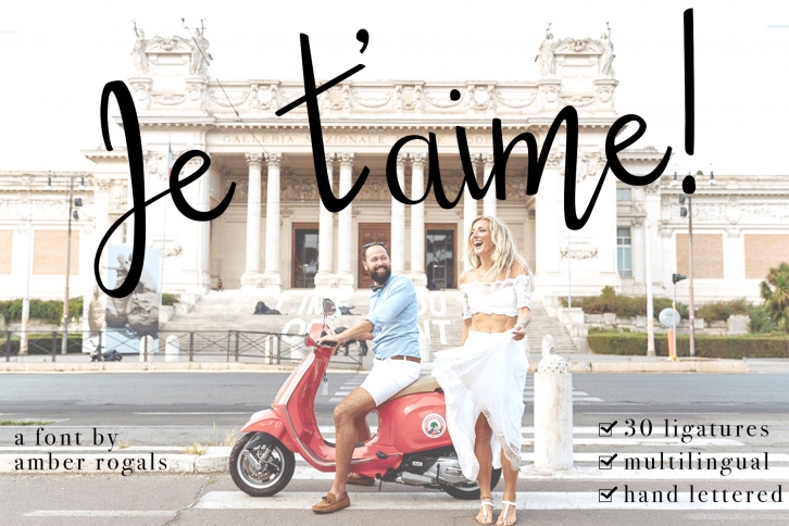 Je T'aime Font Download