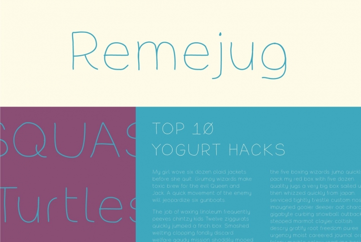 Remejug Font Download