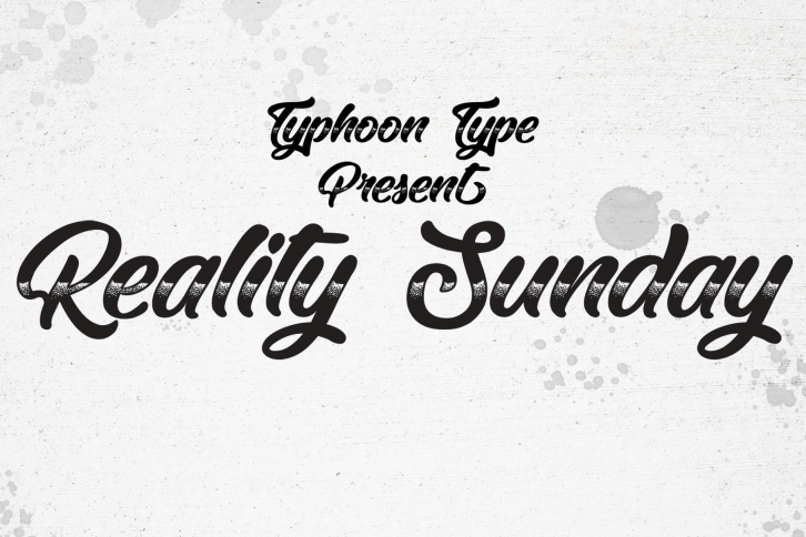 Reality Sunday font Font Download