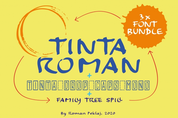 TintaRoman font BUNDLE Font Download