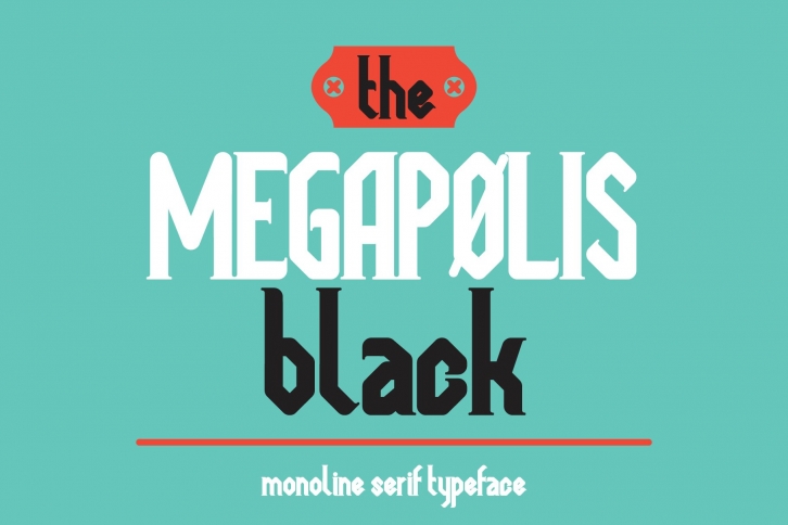 Megapolis black Font Download