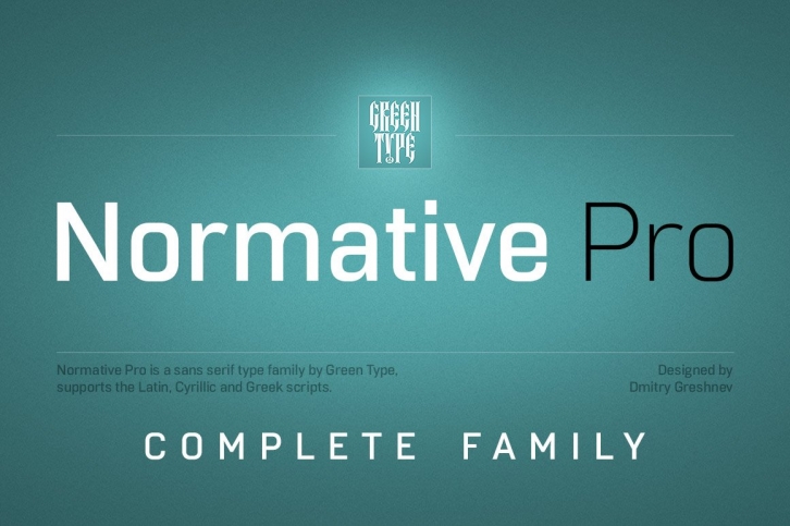 Normative Pro – 12 fonts Font Download