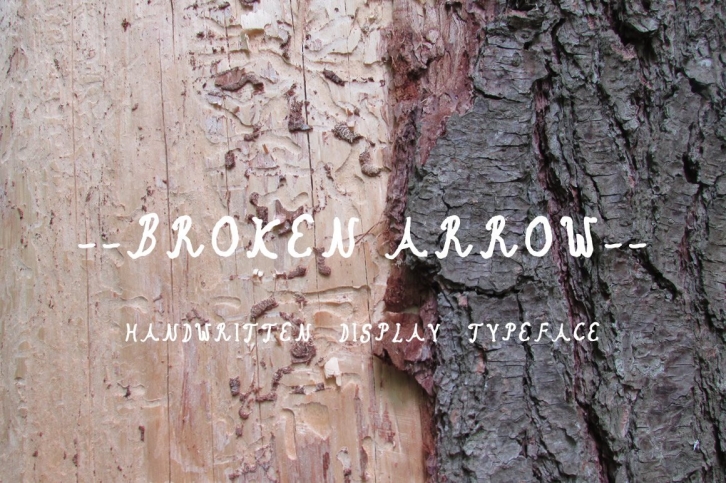 Broken Arrow Typeface + Freebie Font Download