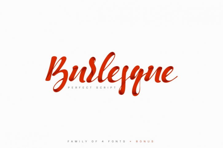 Burlesque. Pack of 4 Font Download