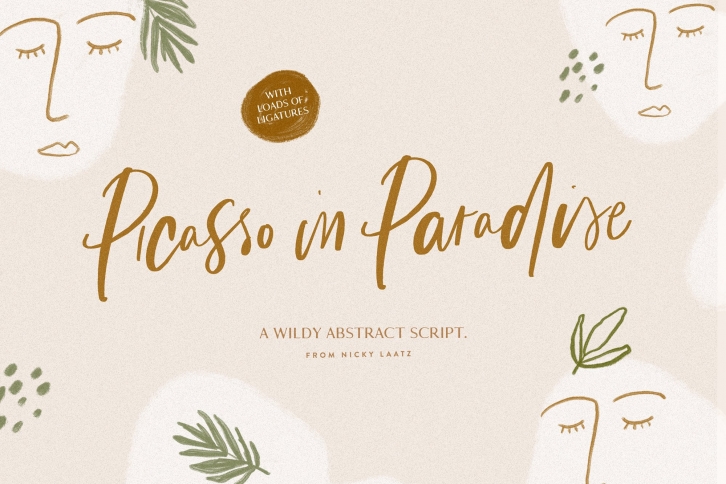 Picasso in Paradise Font Download