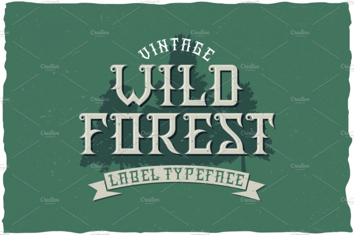 WildForest Vintage Label Typeface Font Download