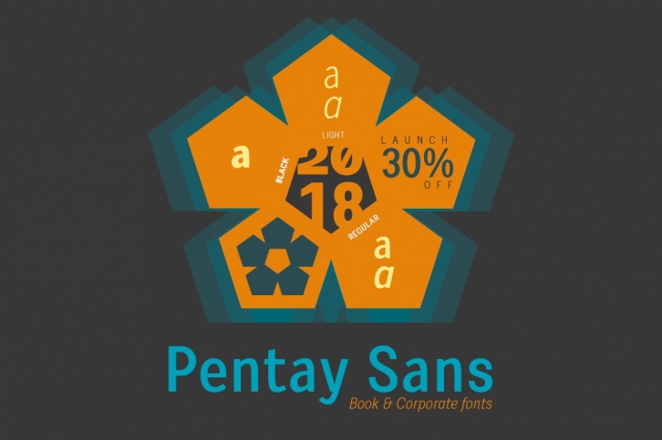 Pentay Sans -5 styles- 30% OFF Font Download