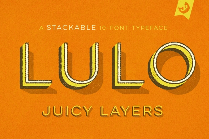 Lulo 3D Family Font Download