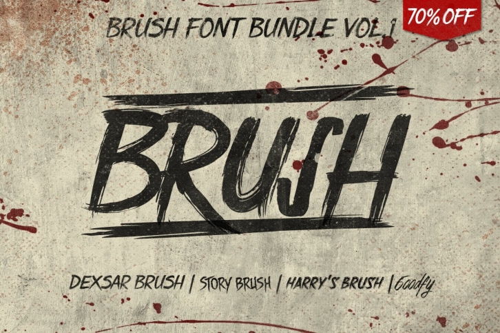 Brush Bundle 70% Off Font Download