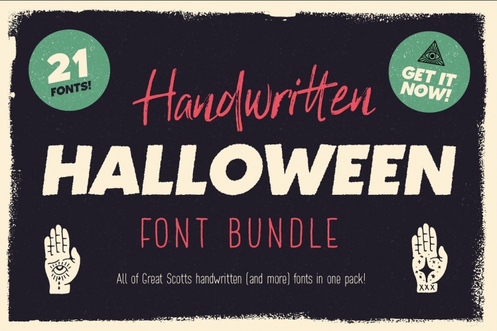 Handwritten Halloween Bundle! Font Download