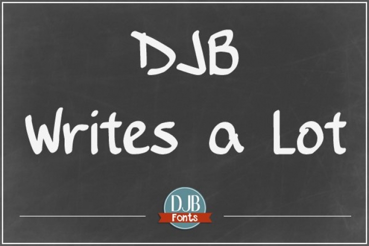 DJB Writes a Lot Font Download