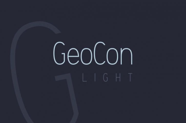 GeoCon Light Font Download