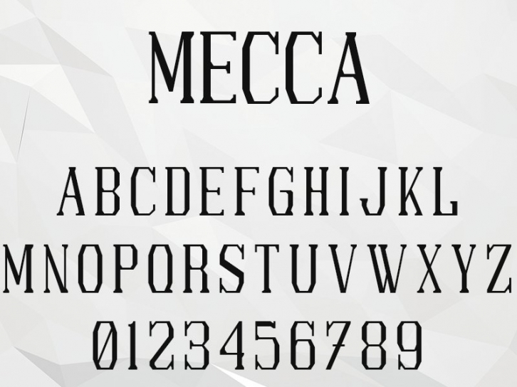 Mecca Typeface Font Download