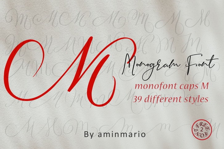 MONOGRAM M Font Download