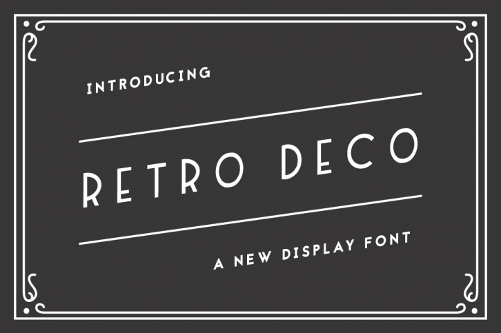 Retro Deco Font Download