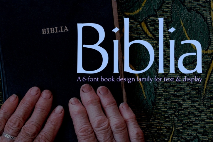 Biblia, a modulated humanist sans Font Download