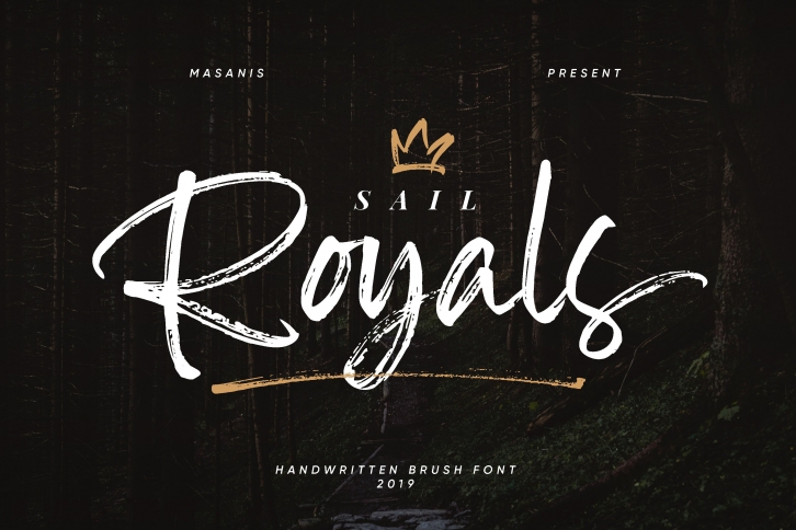 Sail Royals // Brush Signature Font Download