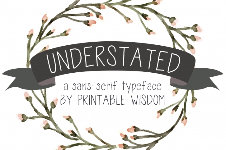"Understated" a sans-serif typeface Font Download