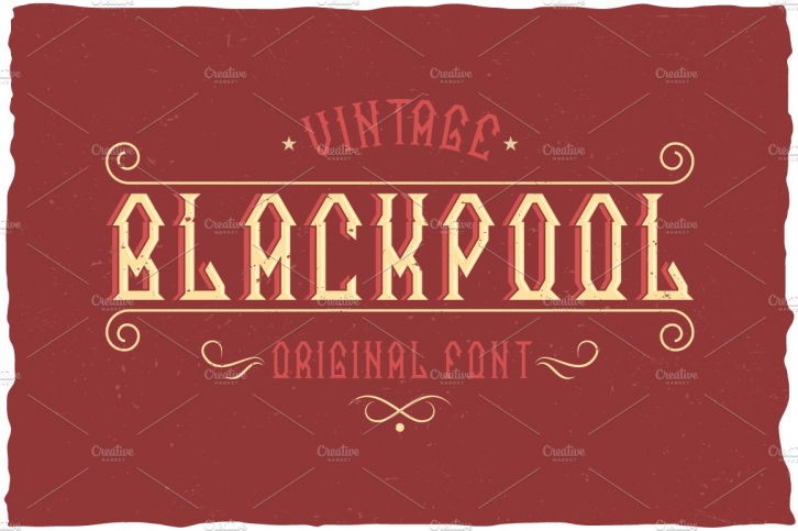 Blackpool Vintage Label Typeface Font Download