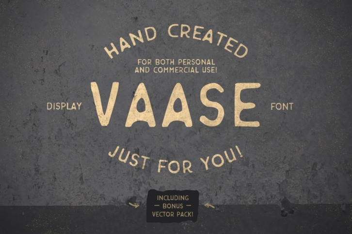Vaase + Bonus! Free extended license Font Download