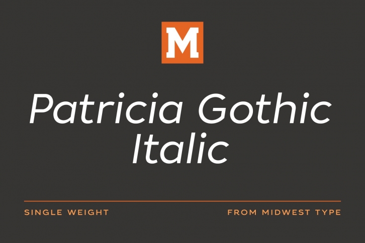 Patricia Gothic Regular Italic Font Download