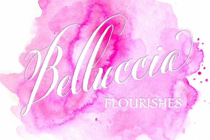 Belluccia Hand Drawn Flourishes Font Download