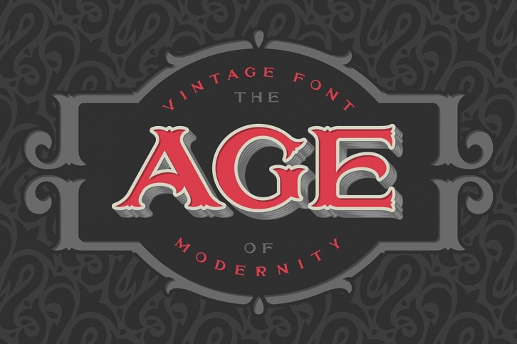 VIntage font "The age of modernity" Font Download