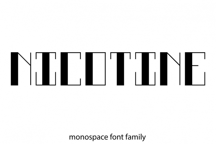 Nicotine font family Font Download