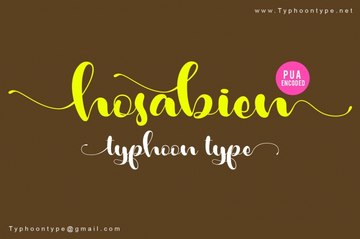 Hosabien font Font Download