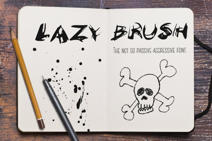 LazyBrush font Font Download