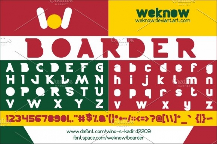 BOARDER FONT Font Download