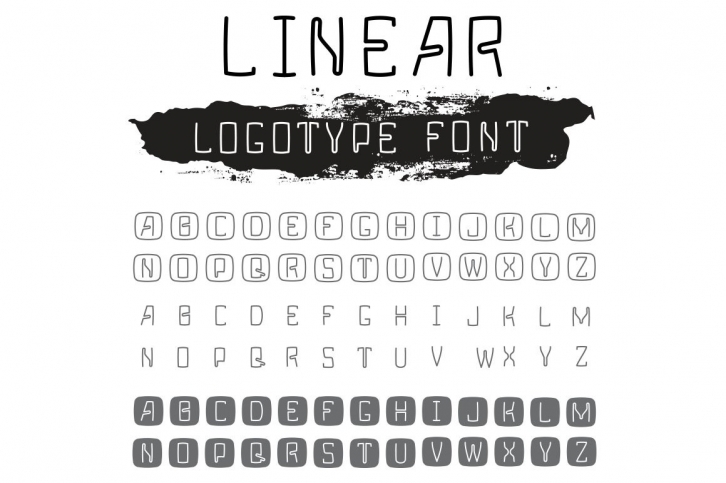 Letters for logotype font Font Download