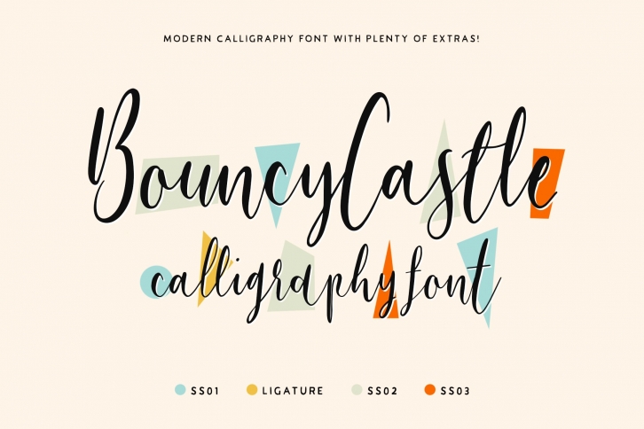 Bouncy Castle Calligraphy Font Download