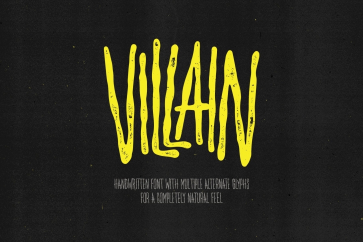 Villain — Multi-Alternate Glyph Font Download