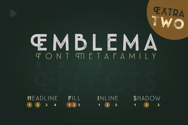 Emblema Headline 2EXTRA Font Download