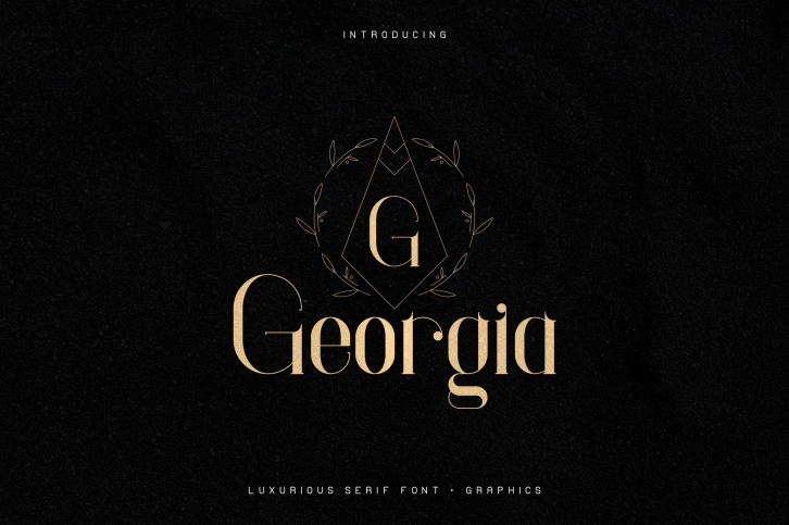 Georgia Luxurious Serif font + Extra Font Download