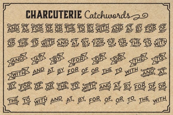 Charcuterie Catchwords Font Download