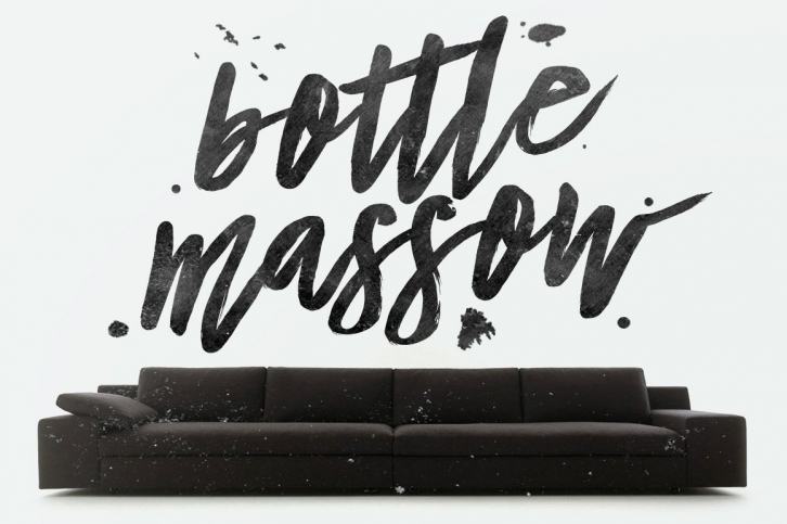 Bottle Massow Brush Script Font Download