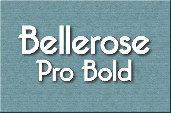 Bellerose Pro Bold Font Download