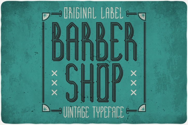 Barber Shop Typeface Font Download