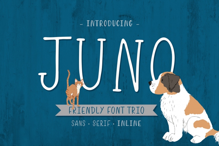 New! Juno, Friendly Trio Font Download