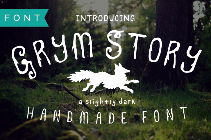 Grym Story Hand-Drawn, True Type. Font Download