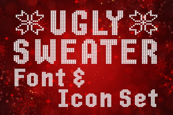 Ugly Sweater  Icon Set Font Download