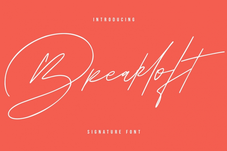 Breakloft Signature Font Download