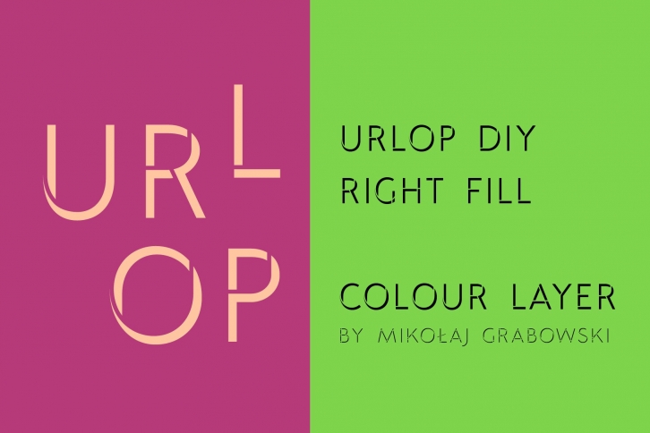 URLOP DIY Right Fill Font Download