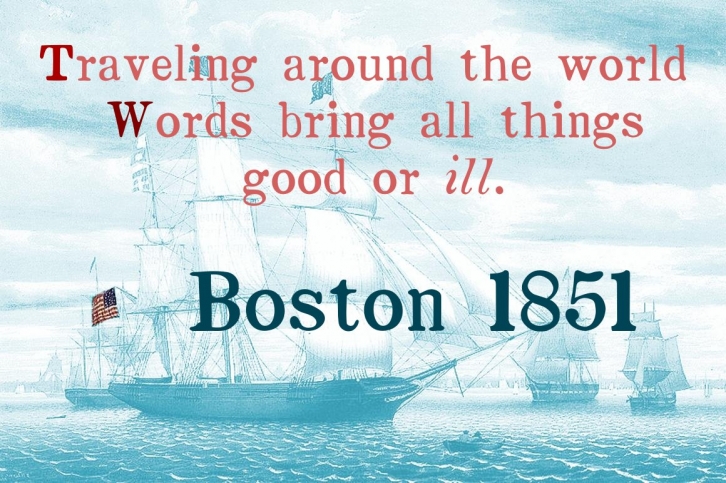 Boston 1851 Font Download