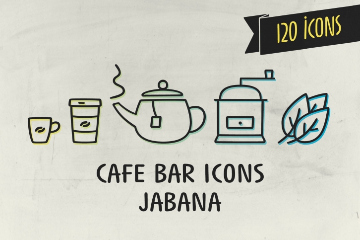 Cafe Bar Icons Font Download
