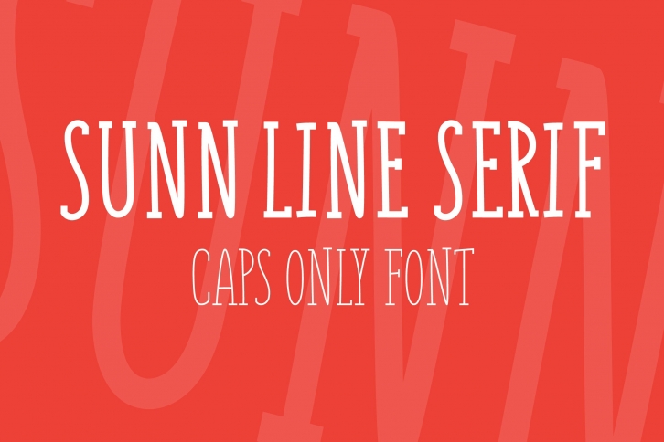 SUNN Line Serif Caps Only Font Download