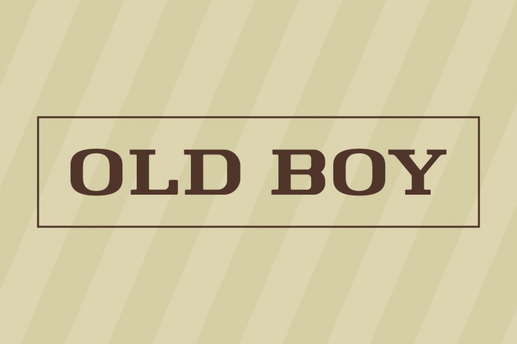Old Boy Font Download